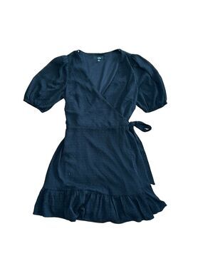 Lulus: Black Wrap Dress: Size Small